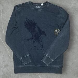 NWT Harry Potter Wizarding World Exhibition VTG Style Fade Ravenclaw S Crewneck